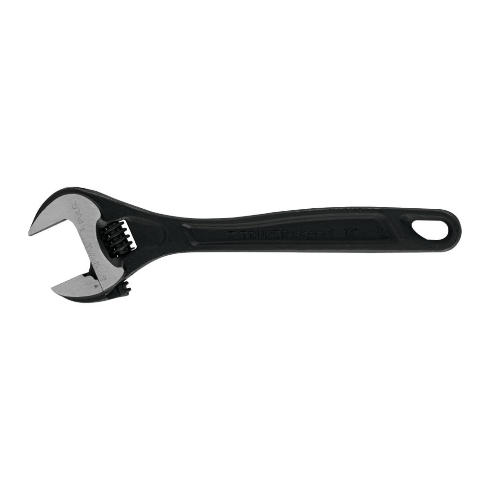 Llave ajustable (perico) 12' profesional pavonada, EXPERT PET-12