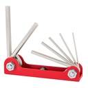 Juego de 7 llaves hexagonales std, tipo navaja, TRUPER ALL-7P