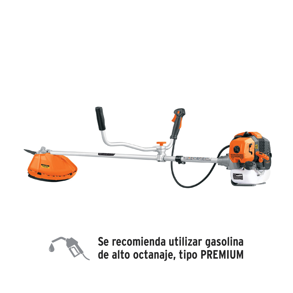 Desmalezadora a gasolina 52 cc mango tipo 'bici', 18' corte DES-520