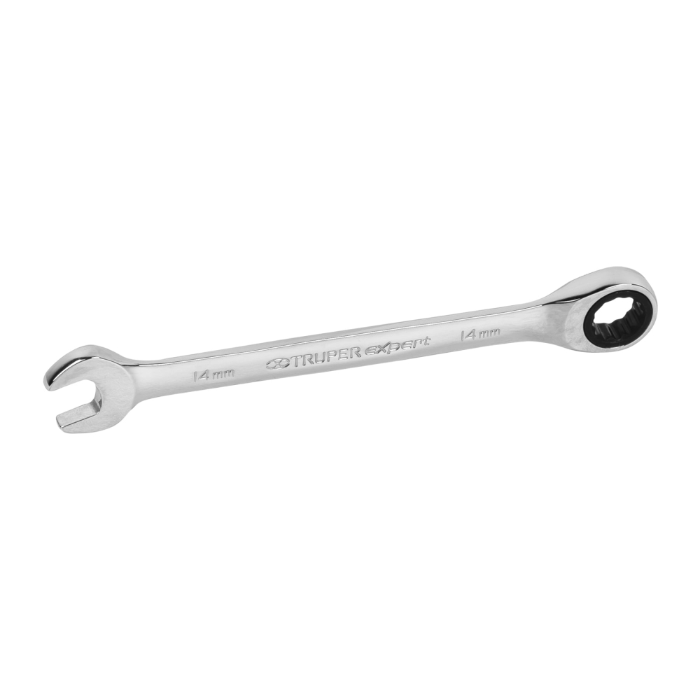Llave combinada con matraca 14 mm x 186 mm largo, EXPERT LL-2014MX