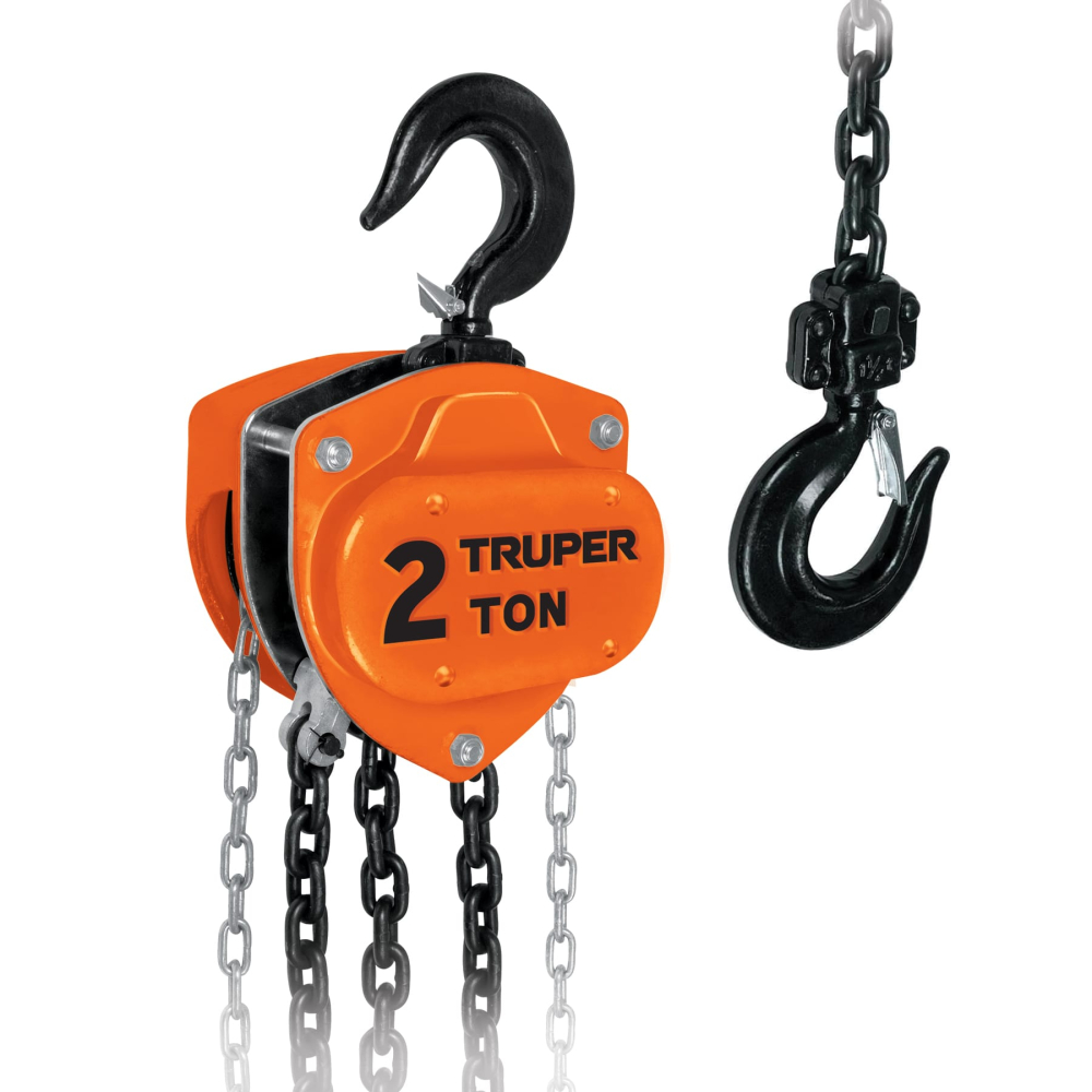 Polipasto de cadena de 2 ton, TRUPER POL-2