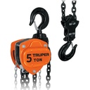 Polipasto industrial de cadena, 5 toneladas, TRUPER POL-5