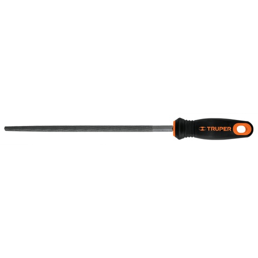 [11244] Lima redonda bastarda 10' con mango Comfort Grip, TRUPER LRB-10T