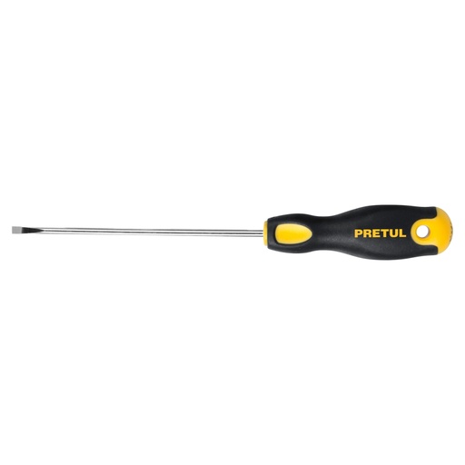 [21486] Desarmador cabinet 1/8 x 4' mango Comfort Grip, PRETUL DG-1/8X4BP
