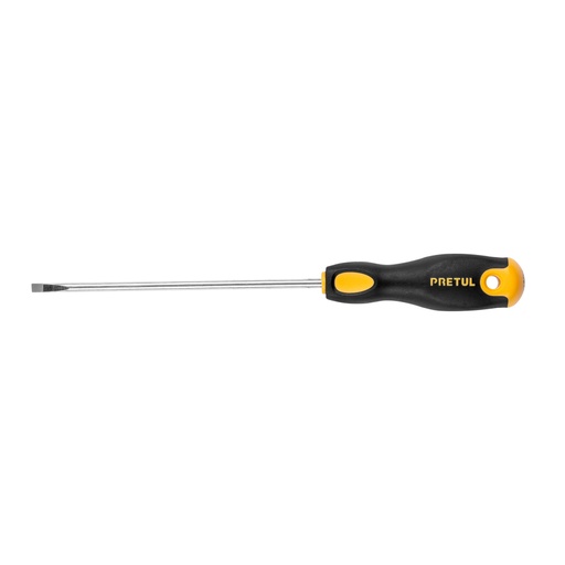 [21490] Desarmador cabinet 3/16 x 6' mango Comfort Grip, PRETUL DG-3/16X6BP