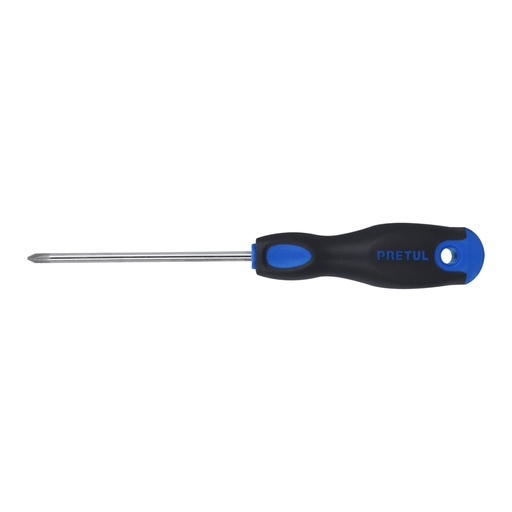 [21495] Desarmador de cruz 3/16' x 4' mango Comfort Grip, PRETUL DP-3/16X4BP