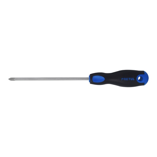 [21499] Desarmador de cruz 1/4' x 6' mango Comfort Grip, PRETUL DP-1/4X6BP