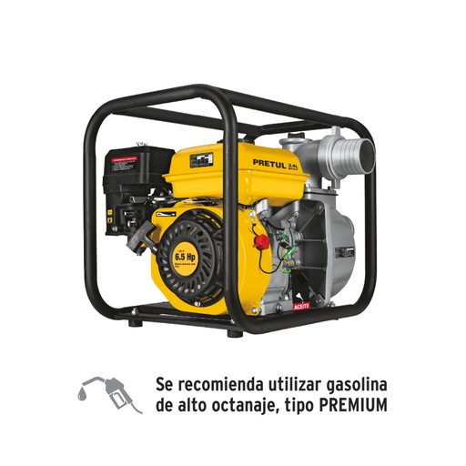 [26063] Motobomba autocebante 3'x3', gas. 6-1/2HP, agrícola, PRETUL MOTB-3P