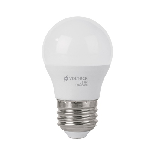 [27162] Foco LED 5W (40W) G45, 6500K blanca fría, 450 lm, BASIC LED-40GFB