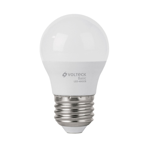 [27163] Foco LED 5W (40W) G45, 3000K blanca cálida, 450 lm, BASIC LED-40GCB