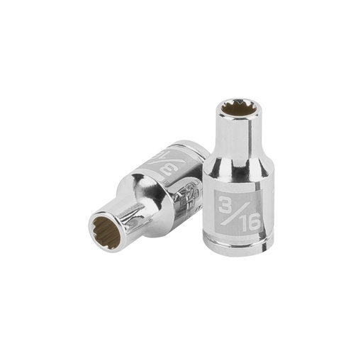 [100873] Dado de 3/16', 12 puntas, cuadro 1/4', TRUPER D-1406-B