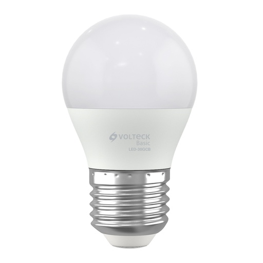 [28058] Foco LED 3W (25W) G45, 3000K blanca cálida, 270 lm, BASIC LED-30GCB