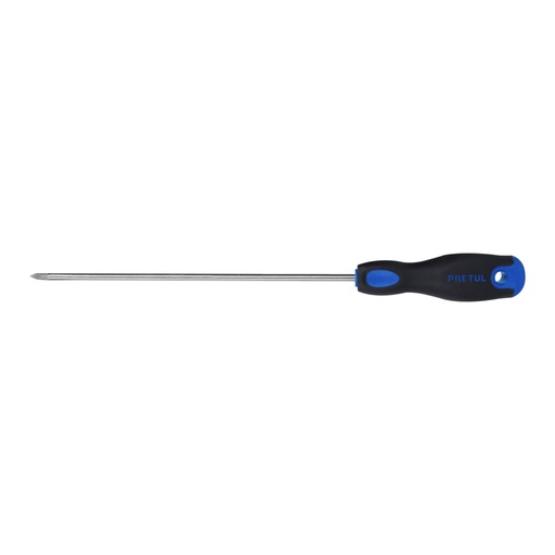 [28085] Desarmador de cruz 3/16' x 8' mango Comfort Grip, PRETUL DP-3/16X8BP