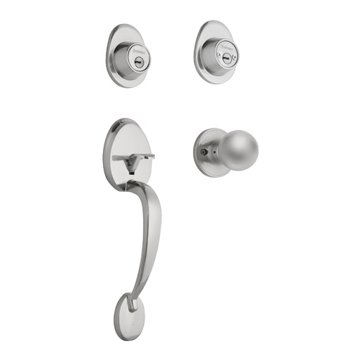 [43024] Jaladera/perilla, Lugo llave-llave, Cromo Mate, HERMEX CEP-32PJ