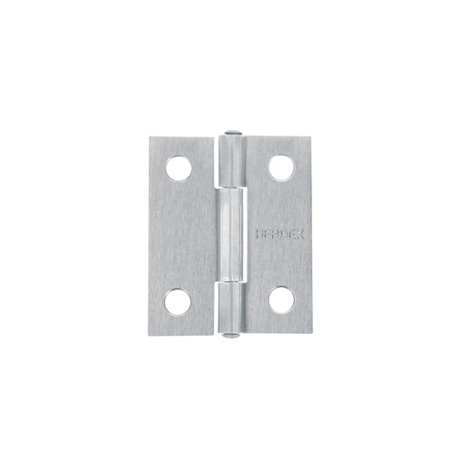 [43186] Bisagra rectangular 1-1/2 x 1-3/16', acero natural, HERMEX BR-150