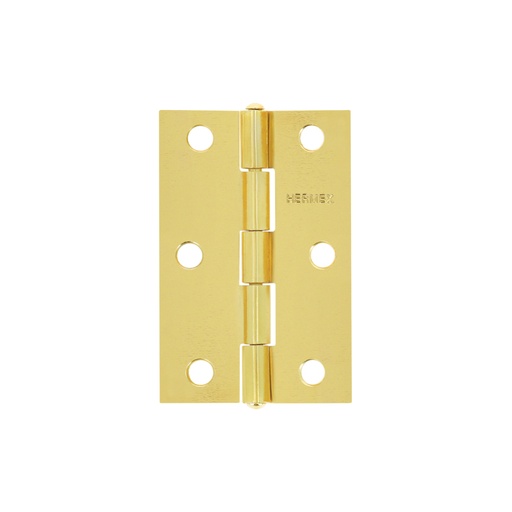 [43195] Bisagra rectangular 2-1/2 x 1-5/8', acero latonado, HERMEX BR-251