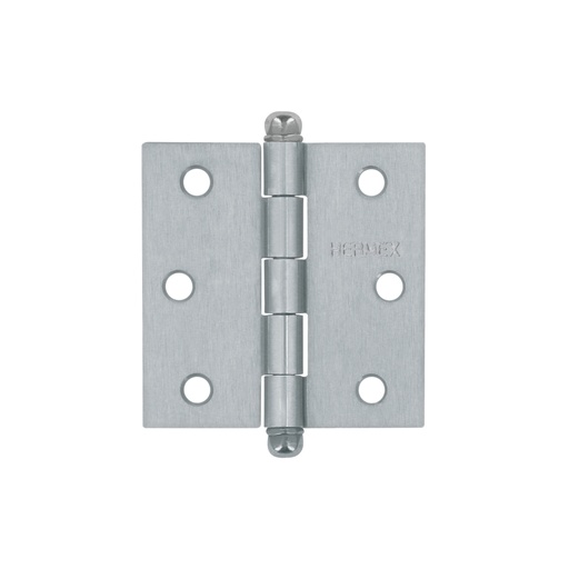 [43255] Bisagra cuadrada 2-1/2', acero satinado, cabeza redonda BC-253R