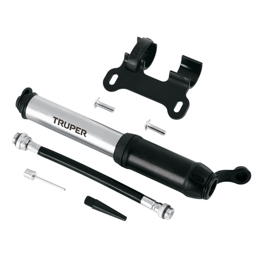 [11997] Mini bomba manual para bicicleta, abatible, 75 PSI, TRUPER BOM-MI-X