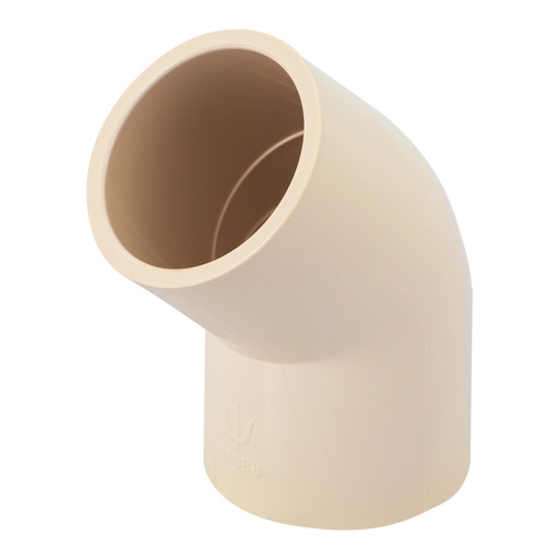 [45088] Codo 45° de CPVC de 1', FOSET CPVC-863