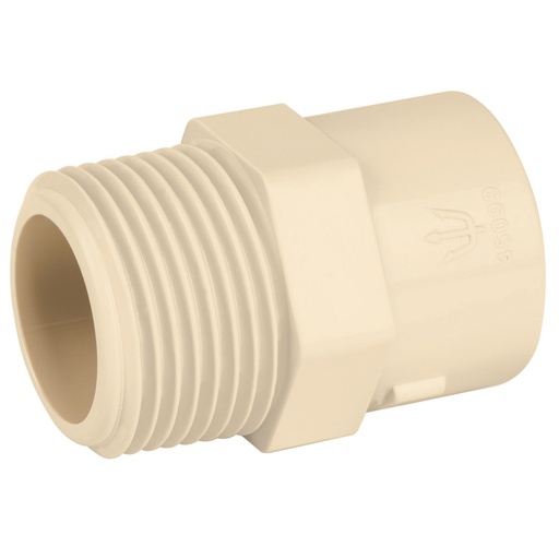 [45099] Conector macho de CPVC 3/4', FOSET CPVC-612