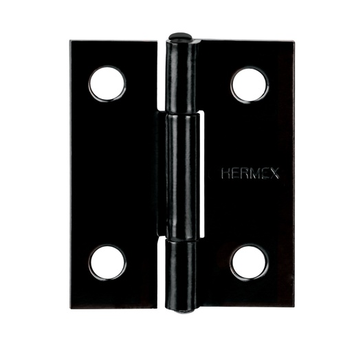 [45633] Bisagra rectangular 1-1/2x1-3/16', acero negro mate, HERMEX BR-156
