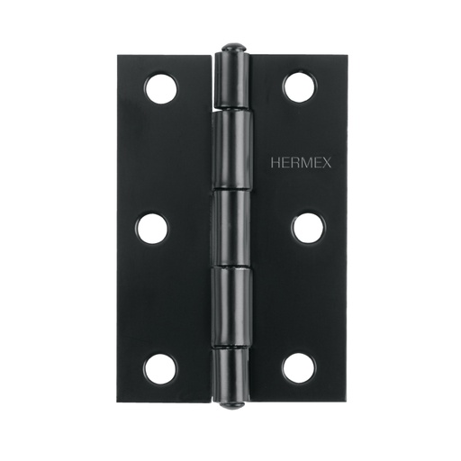 [45635] Bisagra rectangular 2-1/2 x 1-5/8', acero negro mate, HERMEX BR-256