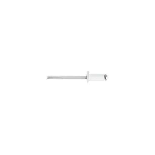 [46578] Bolsa c/50 remaches 3/16'x1/4' blancos de aluminio, ala 3/8' R-64BB