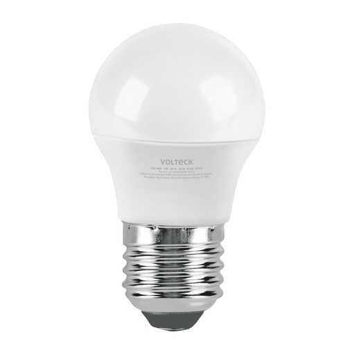 [46854] Foco LED 3W (25W) G45, 6500K blanca fría, 270 lm, blíster LED-30GF
