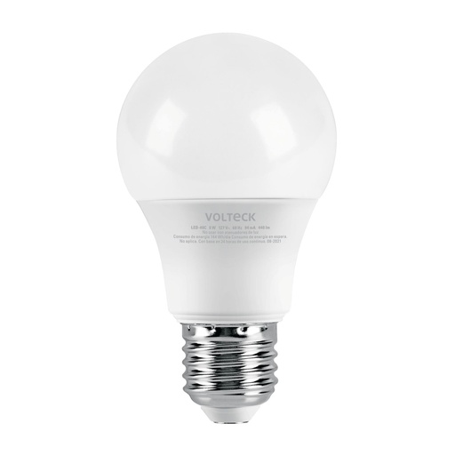 [46857] Foco LED 6W (40W) A19, 3000K blanca cálida, 440 lm, blíster LED-40C