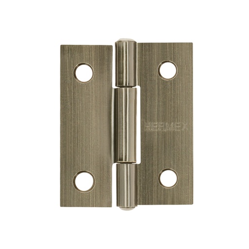 [46910] Bisagra rectangular 1-1/2 x 1-3/16', latón antiguo, HERMEX BR-152