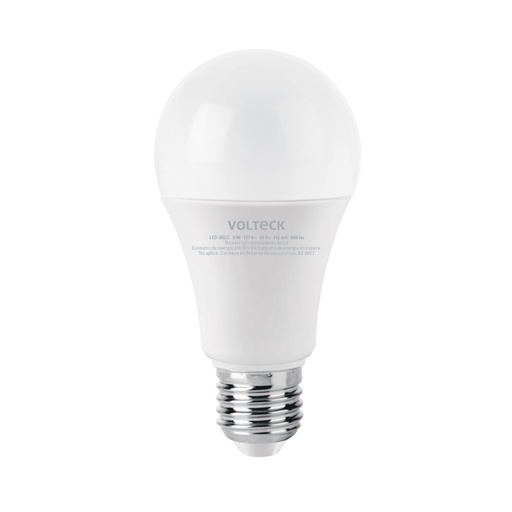 [47547] Foco LED 9W (60W) A19, 3000K blanca cálida, 800 lm, caja LED-60CC