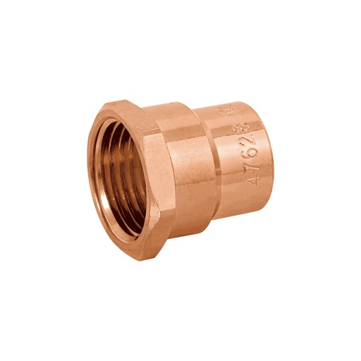 [47628] Conector de cobre de rosca interior 1/2', FOSET BASIC CC-601B