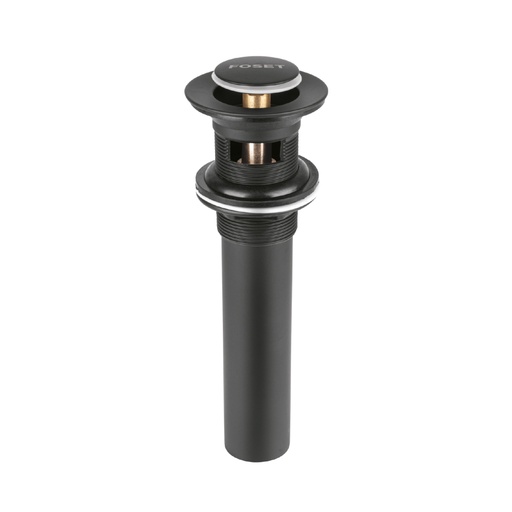 [47981] Contra para lavabo, con rebosadero, sistema push, negro CE-206M