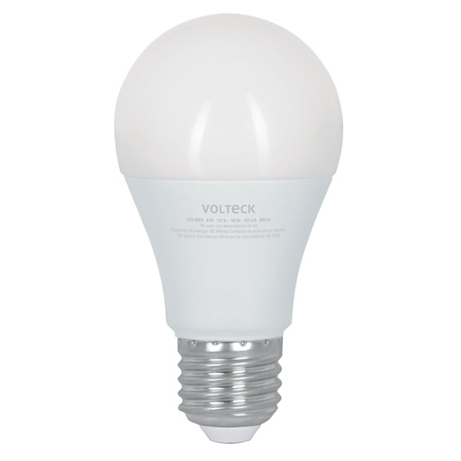 [48052] Foco LED 8W (60W) A19 6500K 3 niveles de iluminación VOLTECK LED-60FA