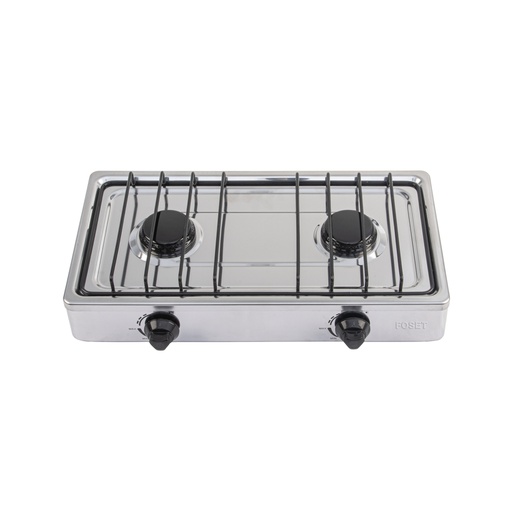 [48234] Parrilla gas sobreponer 50 cm,2 quemadores,inoxidable, FOSET PAGA-2X