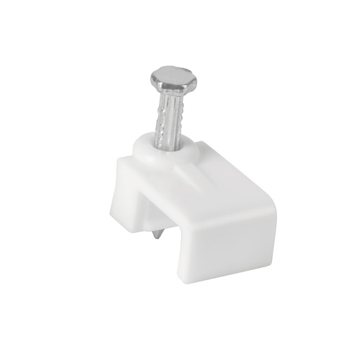[48278] Bolsa con 20 grapas blancas de 8.5 mm para cable plano GPL-8B