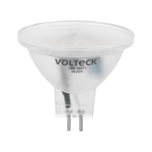 [48403] Foco LED MR16 GU5.3 3 W (25 W) 3000 K transparente, VOLTECK LED-163TC