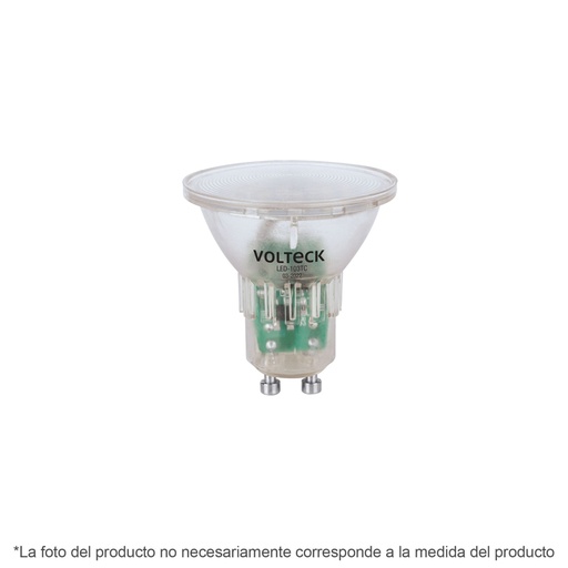 [48404] Foco LED MR16 GU10 3 W (25 W) 6500 K transparente, VOLTECK LED-103TF