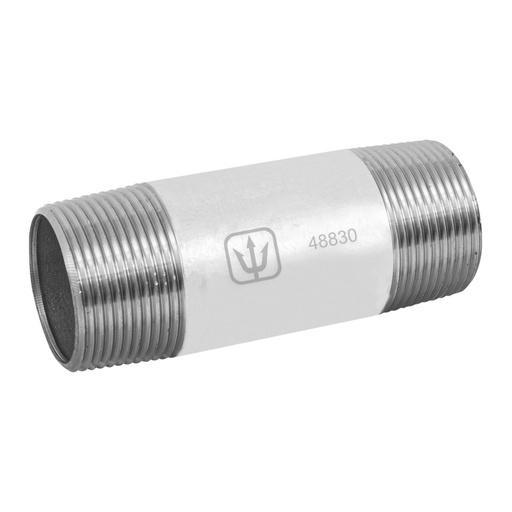 [48830] Niple de acero galvanizado 1-1/4 x 4', FOSET CG-431