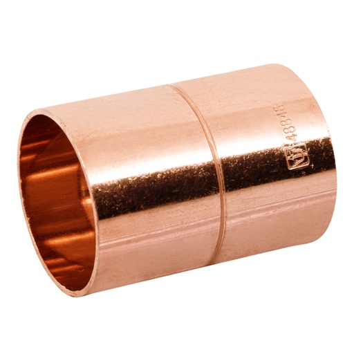 [48848] Cople de cobre 1-1/4', con ranura, FOSET CC-264