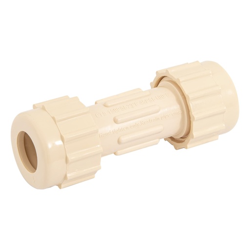 [48923] Cople de compresión CPVC de 1/2', FOSET CPVC-271
