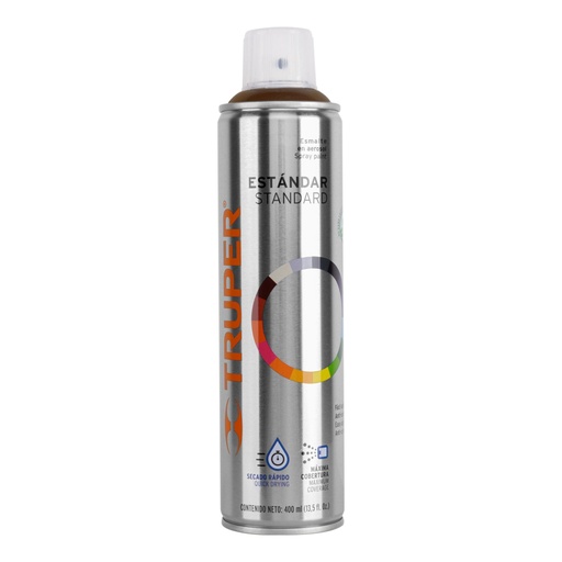 [12775] Pintura en aerosol, café anodizado, bote esbelto, 400 ml PA-CA
