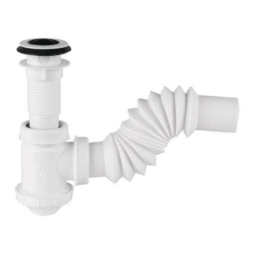 [49366] Céspol de bote de polietileno con contra, para lavabo, FOSET CE-218