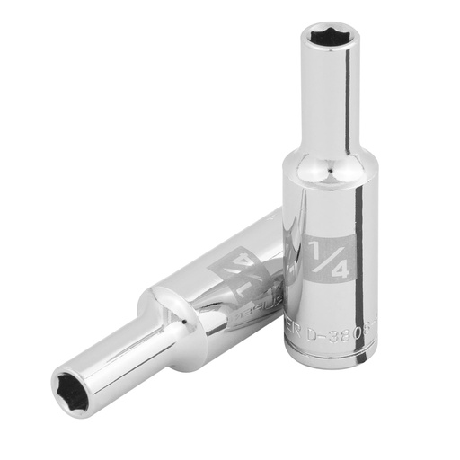 [100919] Dado largo de 1/4', 6 puntas, cuadro 3/8', TRUPER D-3808-HL