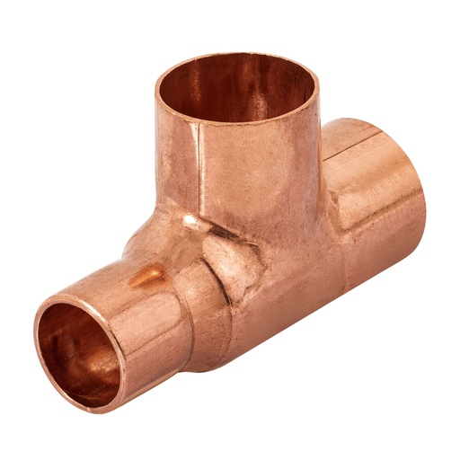 [49743] Tee reducida de cobre 3/4' x 1/2' x 3/4', FOSET CC-723