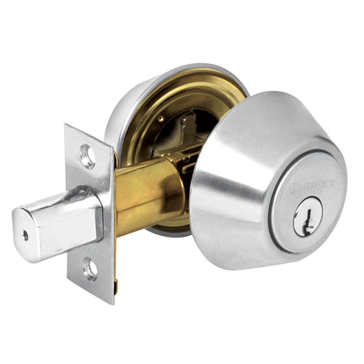 [23611] Cerrojo llave-llave, cromo mate, llave tradicional, BASIC CERO-32P
