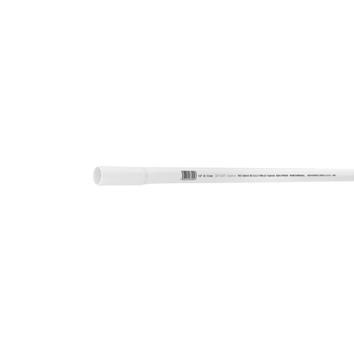 [40081] Tubo de 1/2' PVC hidráulico RD 21, 3m, 0.25kg, FOSET PVC-101
