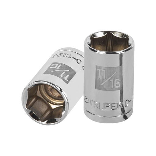 [13235] Dado de 11/16', 6 puntas, cuadro 1/2', TRUPER D-1222-H