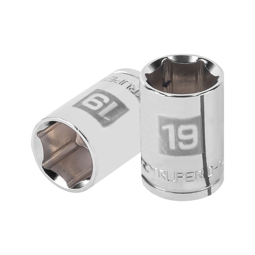 [13269] Dado de 19 mm, 6 puntas, cuadro 1/2', TRUPER D-1219-M