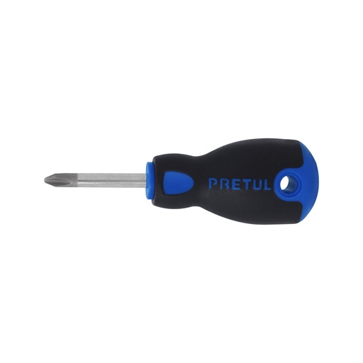 [21498] Desarmador de cruz 1/4' x 1-1/2' mango Comfort Grip, PRETUL DP-1/4X1-1/2BP